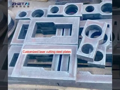 Επεξεργασμένες πλάκες από χάλυβα με laser cutting